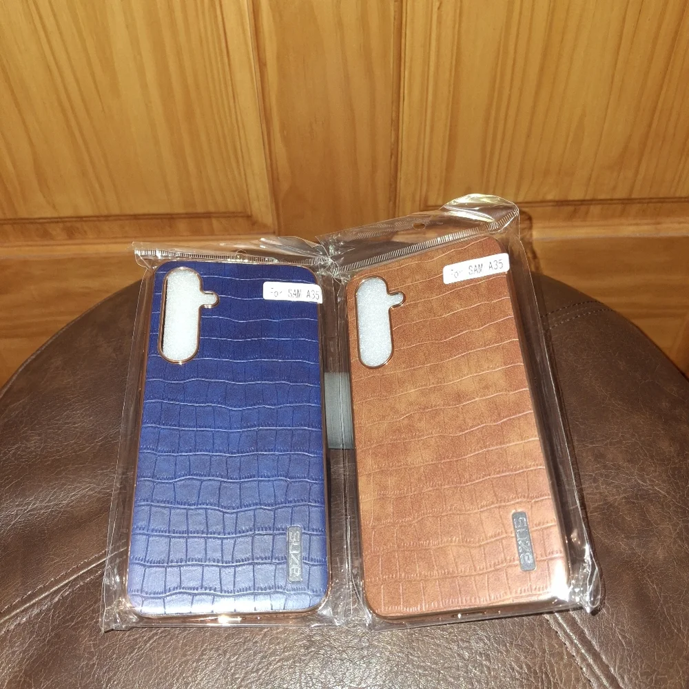 Samsung Galaxy A35 Phone 2 Set Cases - Blue and Brown